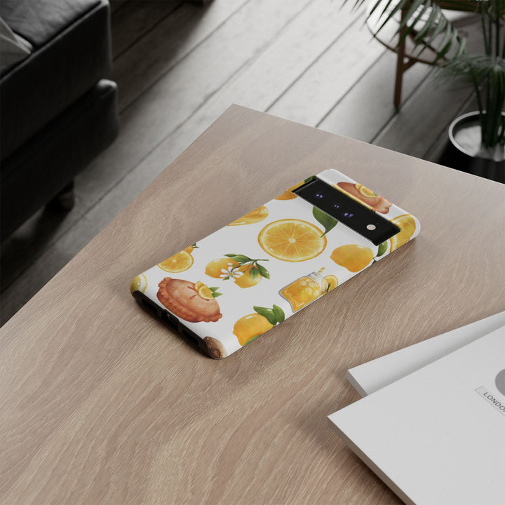 Impact Resistant, Lemon Fruit Pie, Cute Phone Cases for Samsung S24, S23, S22, S21, IPhone 15 pro Iphone 14 pro Iphone 13 IPhone 12 Iphone 11 - Studio40ParkLane