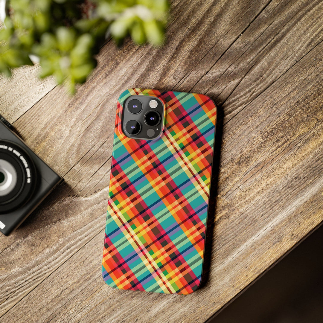 Slim Checkered Plaid Gift for Her Cute Phone Cases for Iphone 16 Pro Max | iPhone 15 Case | iPhone 15 Pro Max Case, Iphone 14, 13, 12, 11, 10, 8, 7 - Studio40ParkLane