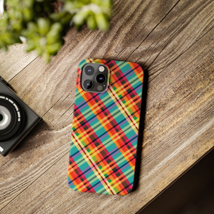Slim Checkered Plaid Gift for Her Cute Phone Cases for Iphone 16 Pro Max | iPhone 15 Case | iPhone 15 Pro Max Case, Iphone 14, 13, 12, 11, 10, 8, 7 - Studio40ParkLane