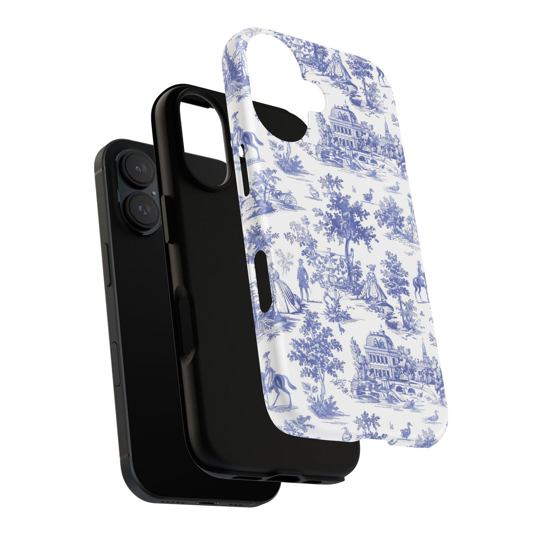 Premium Tough French Toile Gift for Her Cute Phone Cases for Samsung S25 S24, S23, S22, S21, Iphone, 16, 15, 14, 13 Pro Max Ultra - Studio40ParkLane