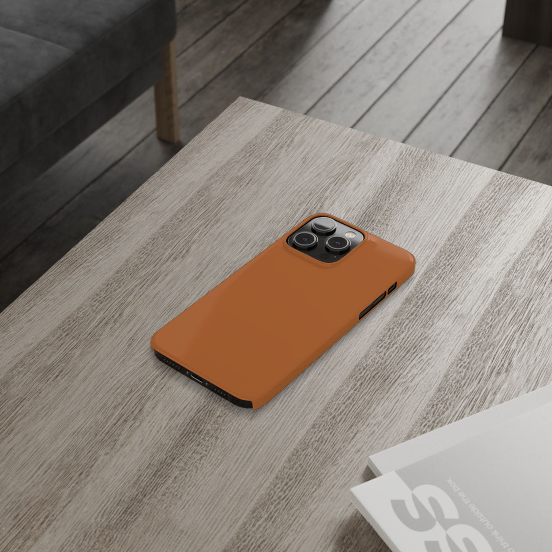 Slim Red Rust Brown Gift for Her Aesthetic Cute Phone Case for Iphone 16 - | iPhone 15 Pro Max Case | iPhone 14 Case 13 12 11 10 9 8 7 - Studio40ParkLane