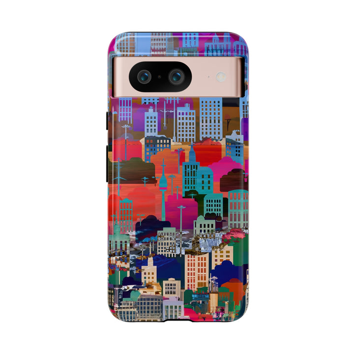Cute Samsung Case | Cool Iphone Case | Summer City Skyline, Samsung S24, S23, S22, S21, IPhone 15 Case | Iphone 14 Case, Iphone 13 Case - Studio40ParkLane