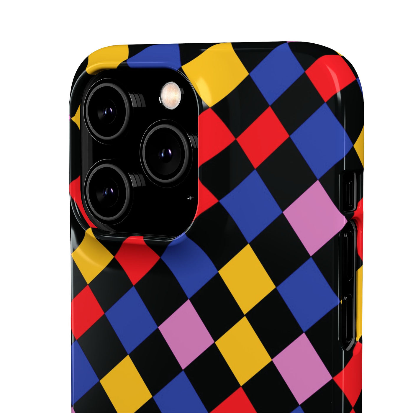 Colorful Checkerboard Cute Phone Case - Sleek Snap - for iPhone 16 15 14 13 12 11 Max Pro Plus Samsung Galaxy S24 S23 S22 S21 S20 Plus Ultra - Studio40ParkLane