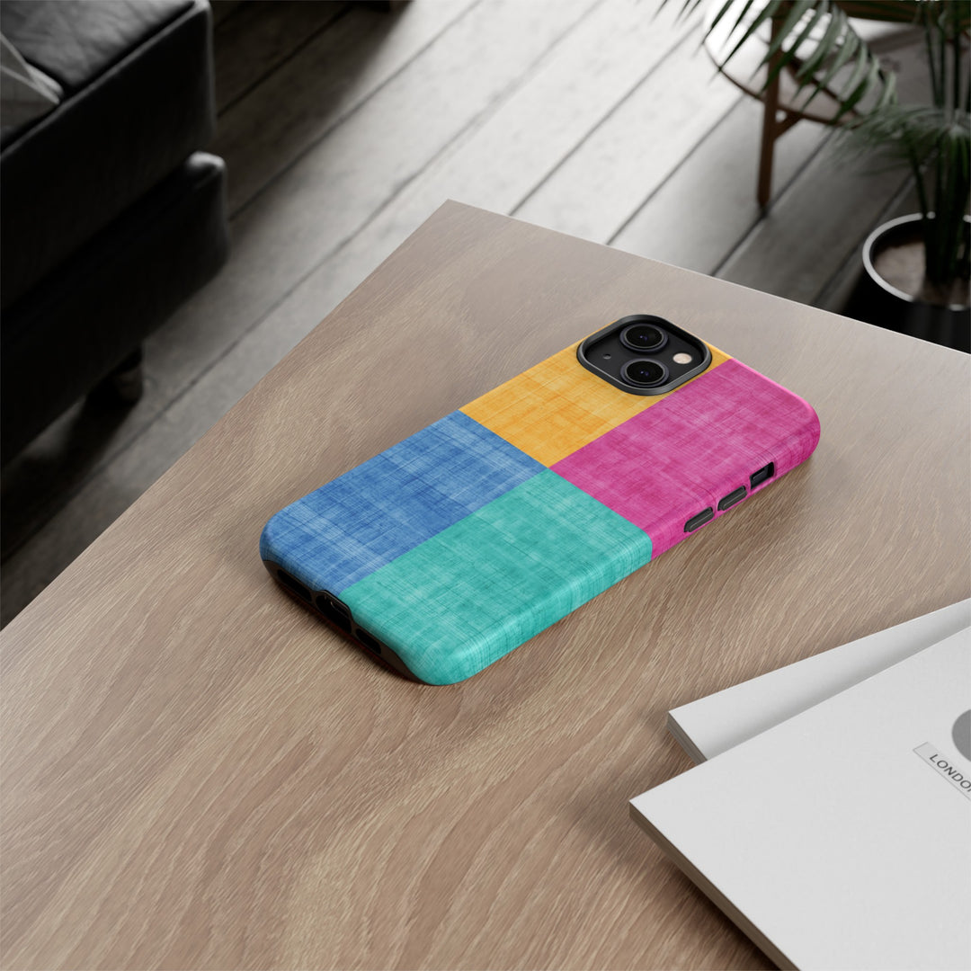 Impact Resistant, Colored Shapes, Cute Phone Cases for Samsung S24, S23, S22, S21, IPhone 15 pro Iphone 14 pro Iphone 13 IPhone 12 Iphone 11 - Studio40ParkLane