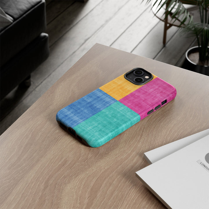 Impact Resistant, Colored Shapes, Cute Phone Cases for Samsung S24, S23, S22, S21, IPhone 15 pro Iphone 14 pro Iphone 13 IPhone 12 Iphone 11 - Studio40ParkLane