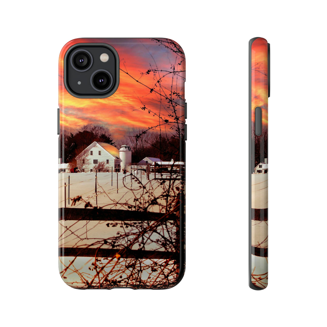 Cool Phone Case | Winter Sunset, For iPhone 15 Case | iPhone 15 Pro Case, Iphone 14 Case, Iphone 14 Pro Max Case, Protective Iphone Case - Studio40ParkLane