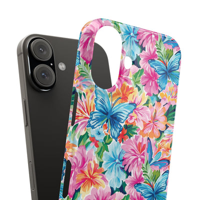Slim Butterflies Flowers Gift for Her Cute Phone Cases for Iphone 16 Pro Max | iPhone 15 Case | iPhone 15 Pro Max Case, Iphone 14, 13, 12, 11, 10, 8, 7