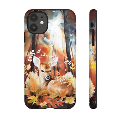 Autumn Fall Deer Forest Gift for Her Cute Phone Case for, Samsung Galaxy S24, S23, S22, S21, IPhone 16 Case | Iphone 15, Iphone 14, IPhone 13 Case