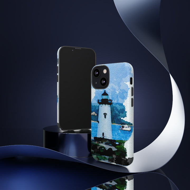 Cool Phone Case | Summer Lighthouse, For iPhone 15 Case | iPhone 15 Pro Case, Iphone 14 Case, Iphone 14 Pro Max Case, Protective Iphone Case - Studio40ParkLane
