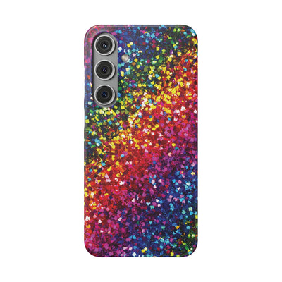 Snap Non-Glitter Muted Color Play on "Faux" Glitter Effect Cute Phone Cases for Samsung and Iphone, 16, 15, 14, S24, S23, S22, S21, S20, Plus and Ultra