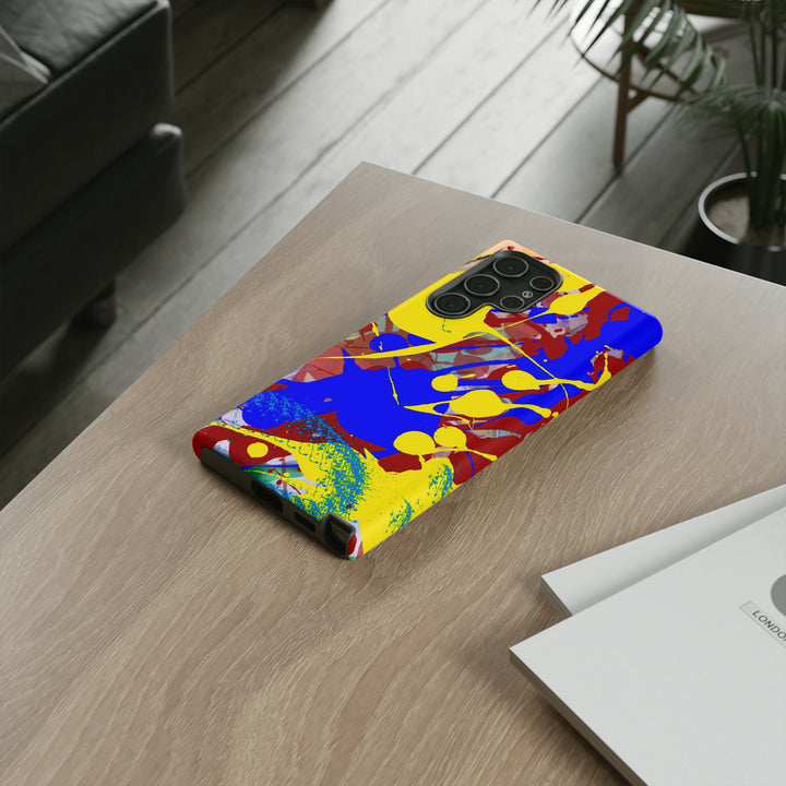 Samsung Galaxy Phone Case | Galaxy S23, S22, S21, S20 | Luxury Case Double Layered | Impact Resistant | Fashionable - Paint Spill 2 - Studio40ParkLane