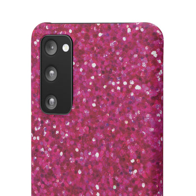 Snap Non-Glitter Muted Pink Play on "Faux" Glitter Effect Cute Phone Cases for Samsung and Iphone, 16, 15, 14, S24, S23, S22, S21, S20, Plus and Ultra