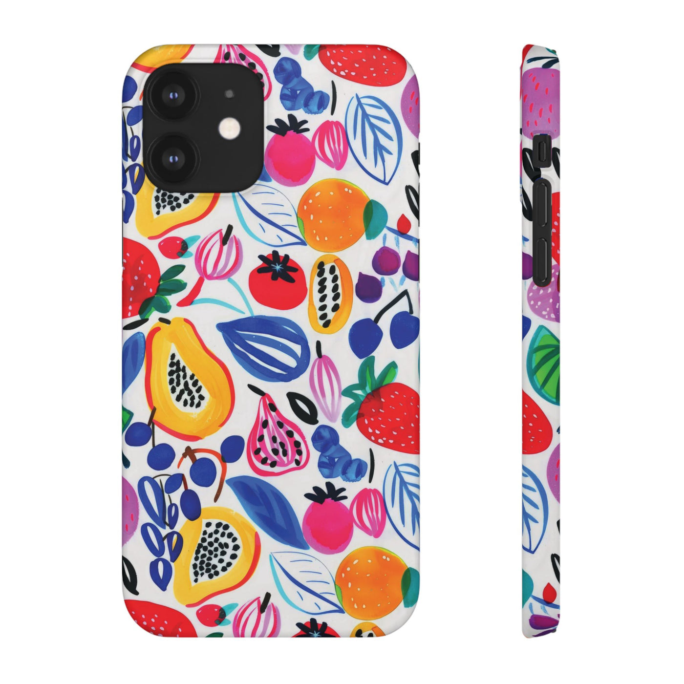 Snap Summer Fruit Gift for Her Cute Phone Cases for Samsung Galaxy S24, S23, S22, S21, S20, Plus, Ultra, Iphone 16, 15, 14, Pro and Max