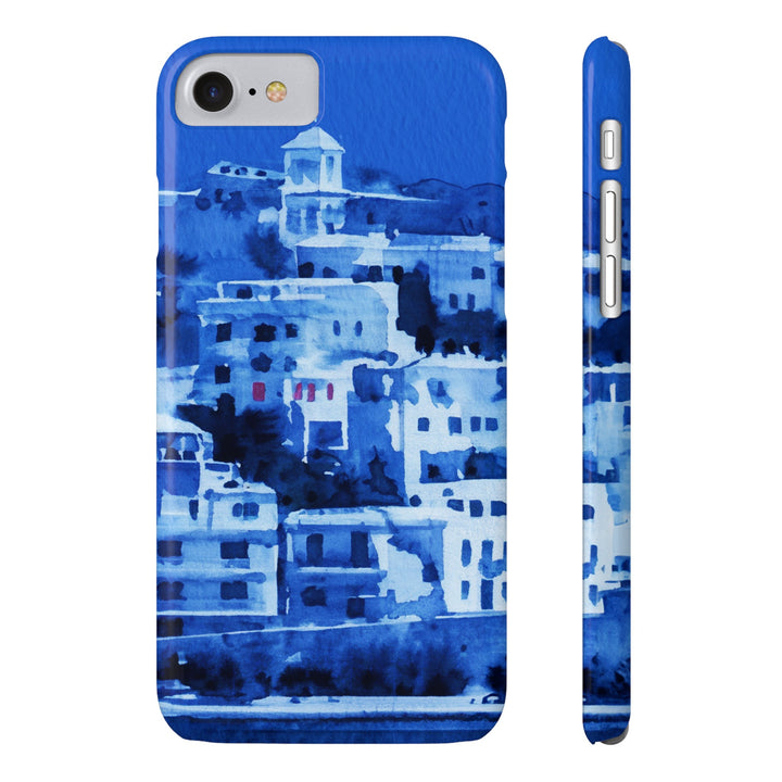 Slim Cute Phone Cases for Iphone | iPhone 15 Case | iPhone 15 Pro Max Case, Iphone 14, Iphone 14 Pro Max, Iphone 13, Greek Island Blue - Studio40ParkLane