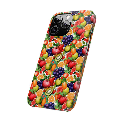 Slim Cute Phone Cases for Iphone  | iPhone 15 Case | iPhone 15 Pro Max Case, Iphone 14, Iphone 14 Pro Max, Iphone 13, Summer Fruit Mix Selection