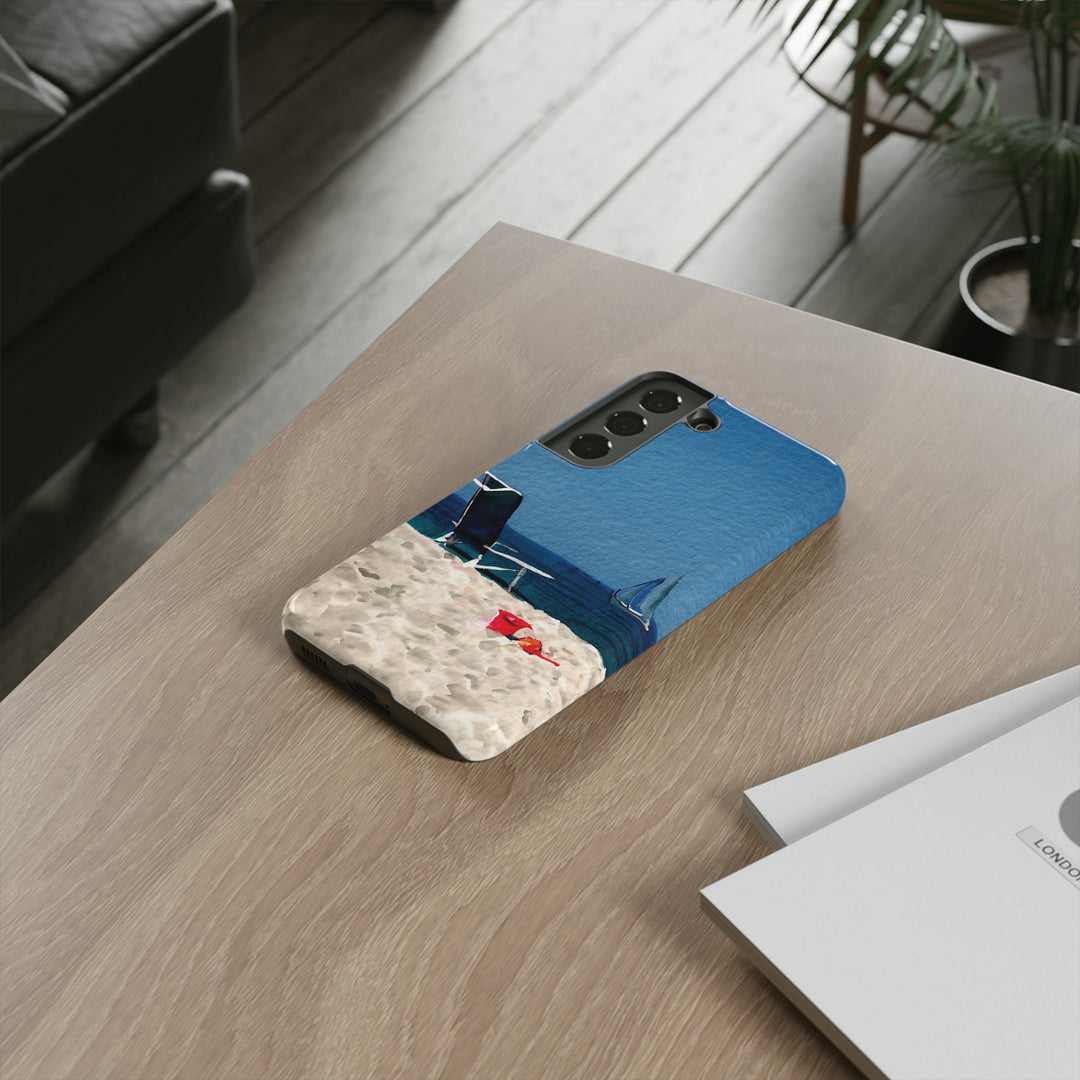Cute Samsung Case | Cool Iphone Case | Summer Blue Beach Chair, Samsung S24, S23, S22, S21, IPhone 15 Case | Iphone 14 Case, Iphone 13 Case - Studio40ParkLane