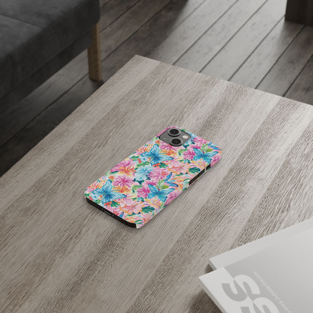 Slim Butterflies Flowers Gift for Her Cute Phone Cases for Iphone 16 Pro Max | iPhone 15 Case | iPhone 15 Pro Max Case, Iphone 14, 13, 12, 11, 10, 8, 7 - Studio40ParkLane