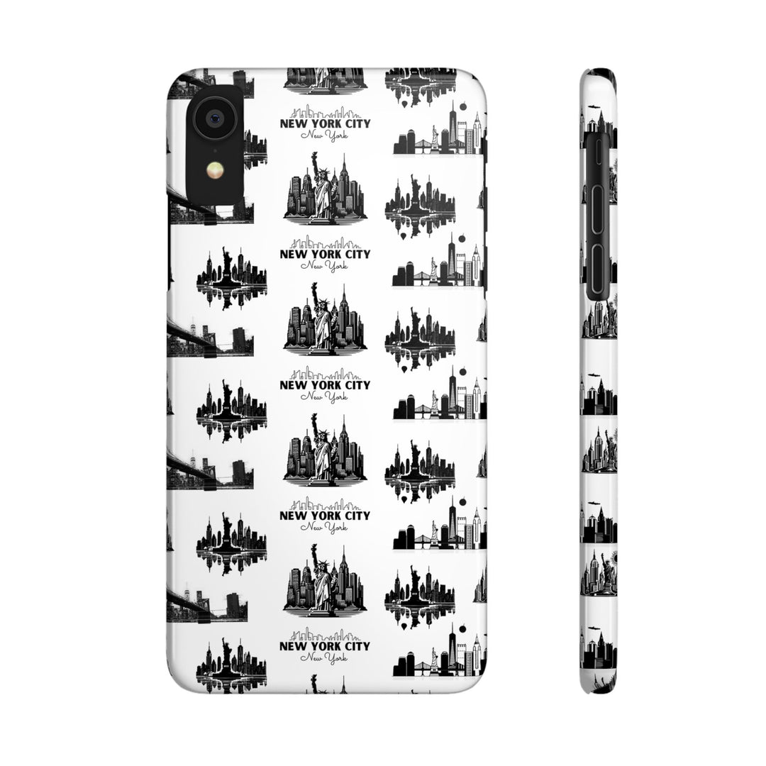 Slim New York Skyline Collage Coquette Gift for Her Cute Phone Cases for Iphone 16 Pro Max | iPhone 15 Case | iPhone 15 Pro Max Case, Iphone 14, Iphone 14 Pro Max, Iphone 13 12 11 8 7 - Studio40ParkLane