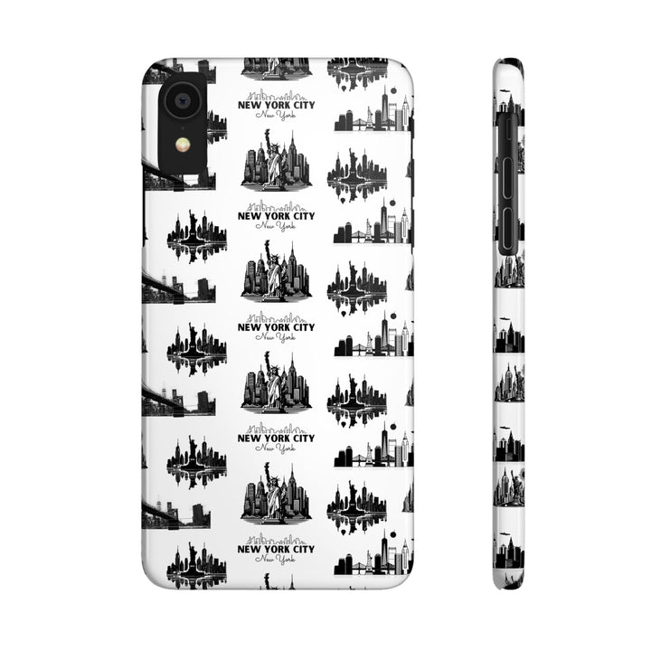 Slim New York Skyline Collage Coquette Gift for Her Cute Phone Cases for Iphone 16 Pro Max | iPhone 15 Case | iPhone 15 Pro Max Case, Iphone 14, Iphone 14 Pro Max, Iphone 13 12 11 8 7 - Studio40ParkLane