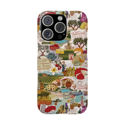 Slim Italy Tuscany Coquette Collage Cute Phone Case for Iphone 17 - | iPhone 16 Pro Max Case | iPhone 15 Case Iphone 14 13 12 11 10 9 8 7 - Studio40ParkLane