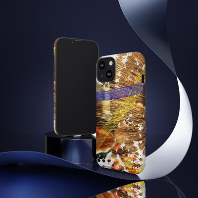 Impact Resistant, Pecan Pie Abstract, Cute Phone Cases for Samsung S24, S23, S22, S21, IPhone 15 pro Iphone 14 pro Iphone 13 IPhone 12 Iphone 11