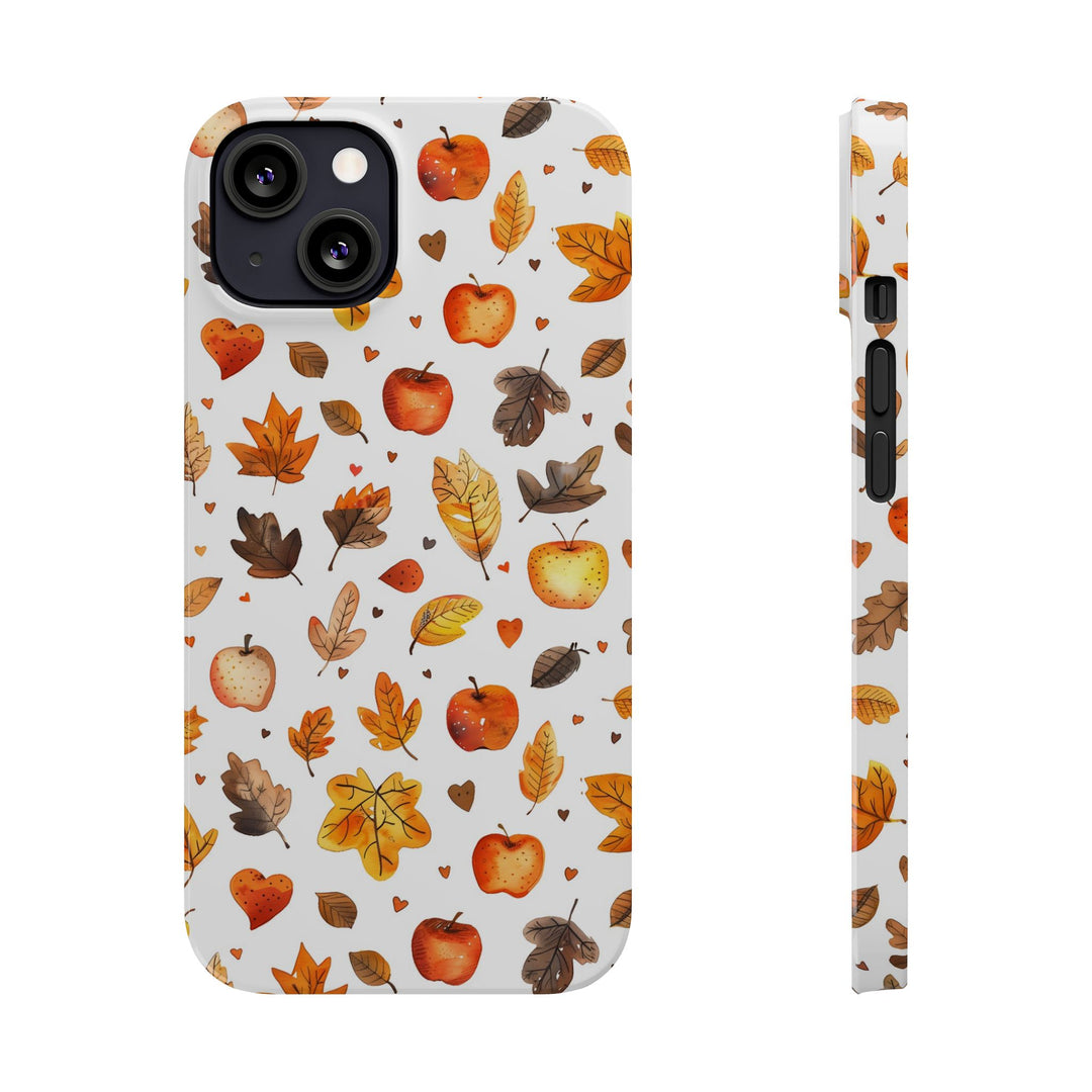 Slim Fall Autumn Leaves Gift for Her Cute Phone Cases for Iphone 16 | iPhone 15 Case | iPhone 15 Pro Max Case, Iphone 14, Iphone 14 Pro Max, Iphone 13, Slim - Studio40ParkLane