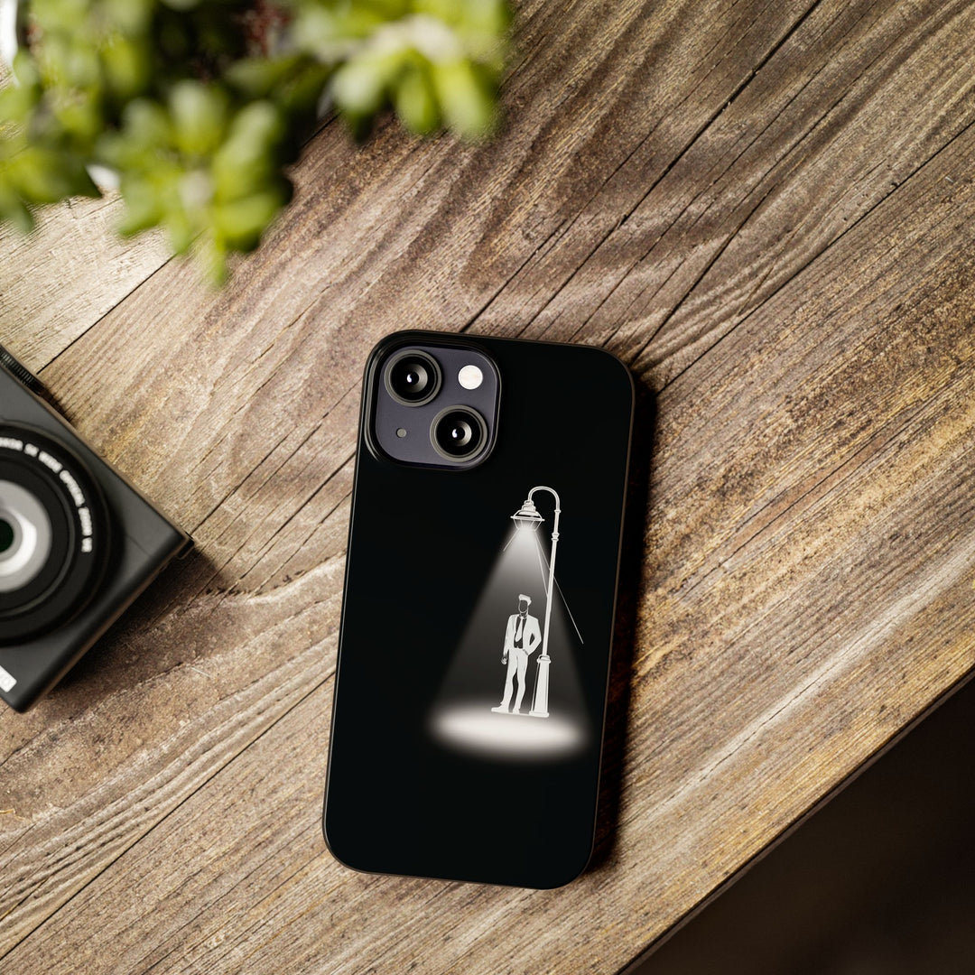 Slim Mystery Man Spotlight Gift for Her Cute Phone Cases for Iphone 16 Pro Max | iPhone 15 Case | iPhone 15 Pro Max Case, Iphone 14, 13, 12, 11, 10, 8, 7 - Studio40ParkLane