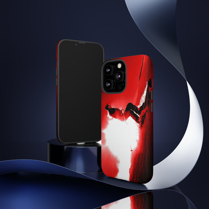 Cute IPhone Case | iPhone 15 Case | iPhone 15 Pro Max Case, Iphone 14 Case, Iphone 14 Pro Max Case IPhone Case for Art Lovers - Red Skier - Studio40ParkLane