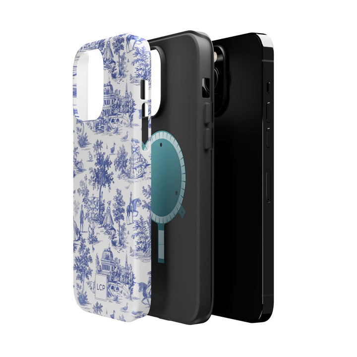 Custom Personalized French Toile Magsafe Phone Case for Iphone 18 - iPhone 17 Pro Max Air Plus 15 14 13 12 11, Samsung Galaxy Phone Cases - Studio40ParkLane