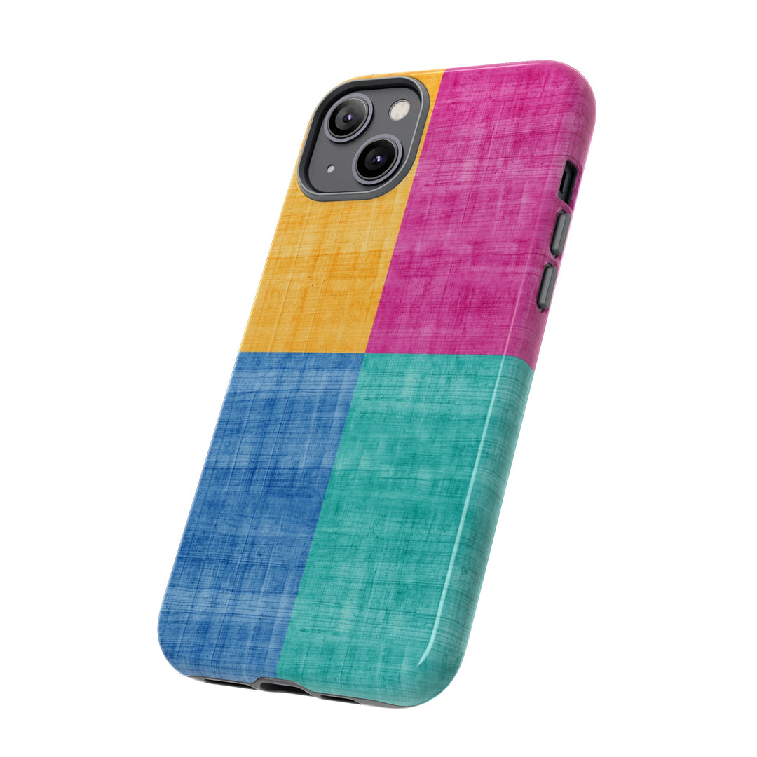 Impact Resistant, Colored Shapes, Cute Phone Cases for Samsung S24, S23, S22, S21, IPhone 15 pro Iphone 14 pro Iphone 13 IPhone 12 Iphone 11 - Studio40ParkLane