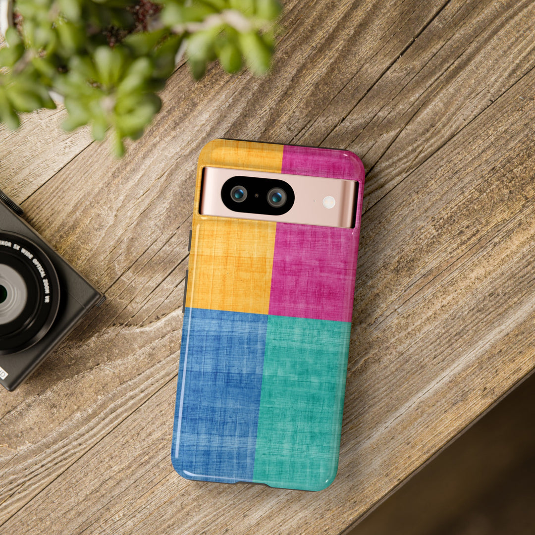 Impact Resistant, Colored Shapes, Cute Phone Cases for Samsung S24, S23, S22, S21, IPhone 15 pro Iphone 14 pro Iphone 13 IPhone 12 Iphone 11 - Studio40ParkLane