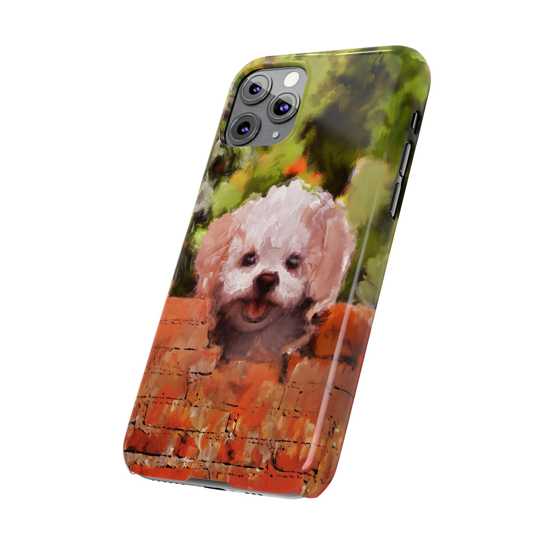 Slim Cute Phone Cases for Iphone - | iPhone 15 Case | iPhone 15 Pro Max Case, Iphone 14 Case, Iphone 14 Pro Max, Iphone 13, Bichon Frise Dog - Studio40ParkLane