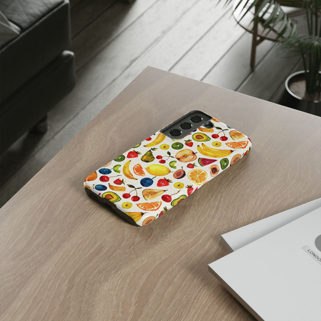 Impact Resistant, Mixed Fruits, Cute Phone Cases for Samsung S24, S23, S22, S21, IPhone 15 pro Iphone 14 pro Iphone 13 IPhone 12 Iphone 11 - Studio40ParkLane