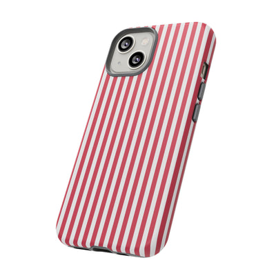 Tough Premium Winterberry Stripes Phone Case Gift for Her - For Apple iPhone 16 Pro Max 16e iPhone 15 Pro iPhone Iphone 14 Plus 13 Pro 12 SE XR - Studio40ParkLane