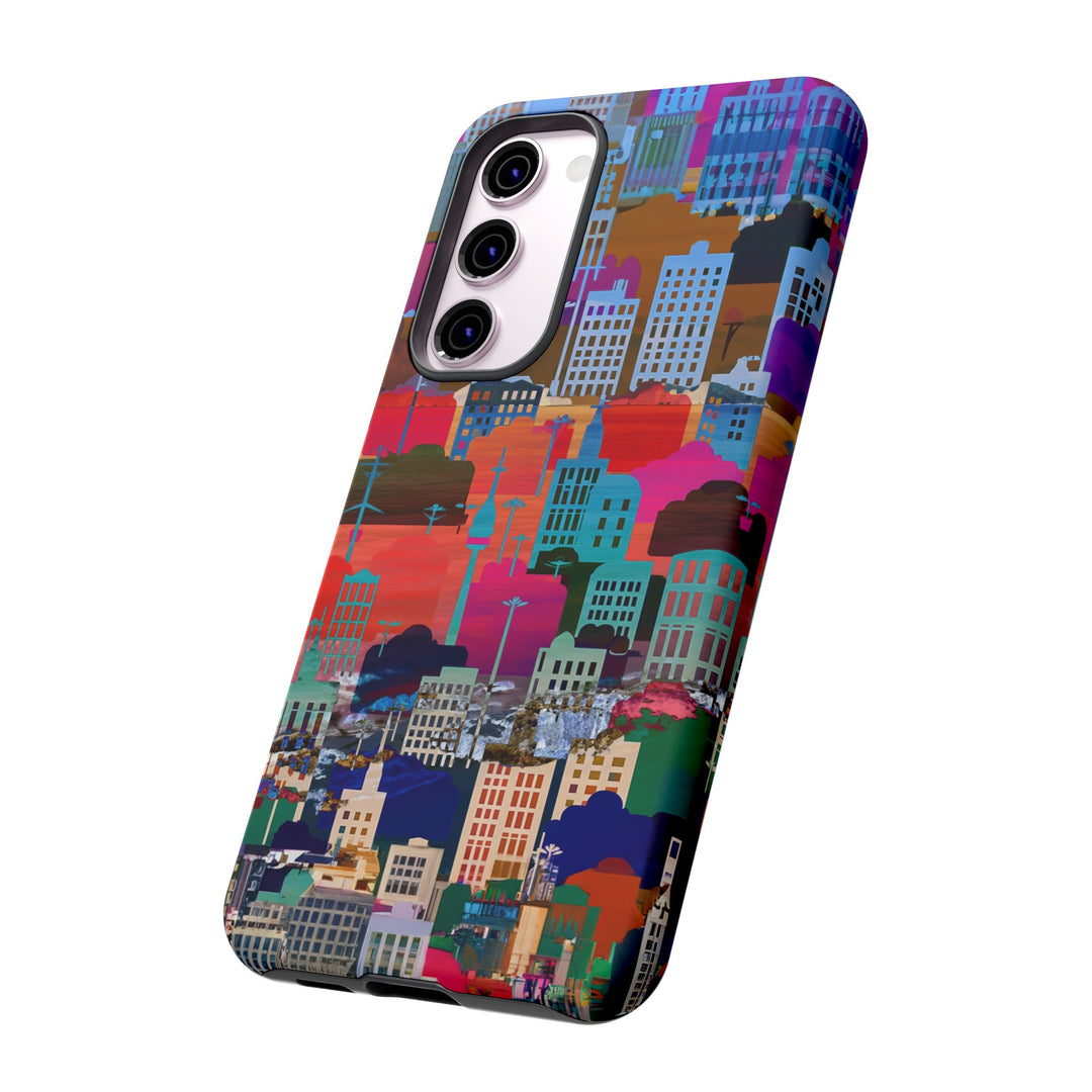 Cute Samsung Case | Cool Iphone Case | Summer City Skyline, Samsung S24, S23, S22, S21, IPhone 15 Case | Iphone 14 Case, Iphone 13 Case - Studio40ParkLane