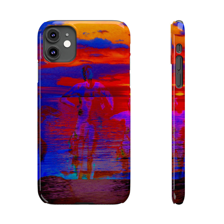 Slim Cute Phone Cases for Iphone | iPhone 15 Case | iPhone 15 Pro Max, Iphone 14 Case, Iphone 14 Pro Max, Iphone 13, Red Blue Sunset - Studio40ParkLane