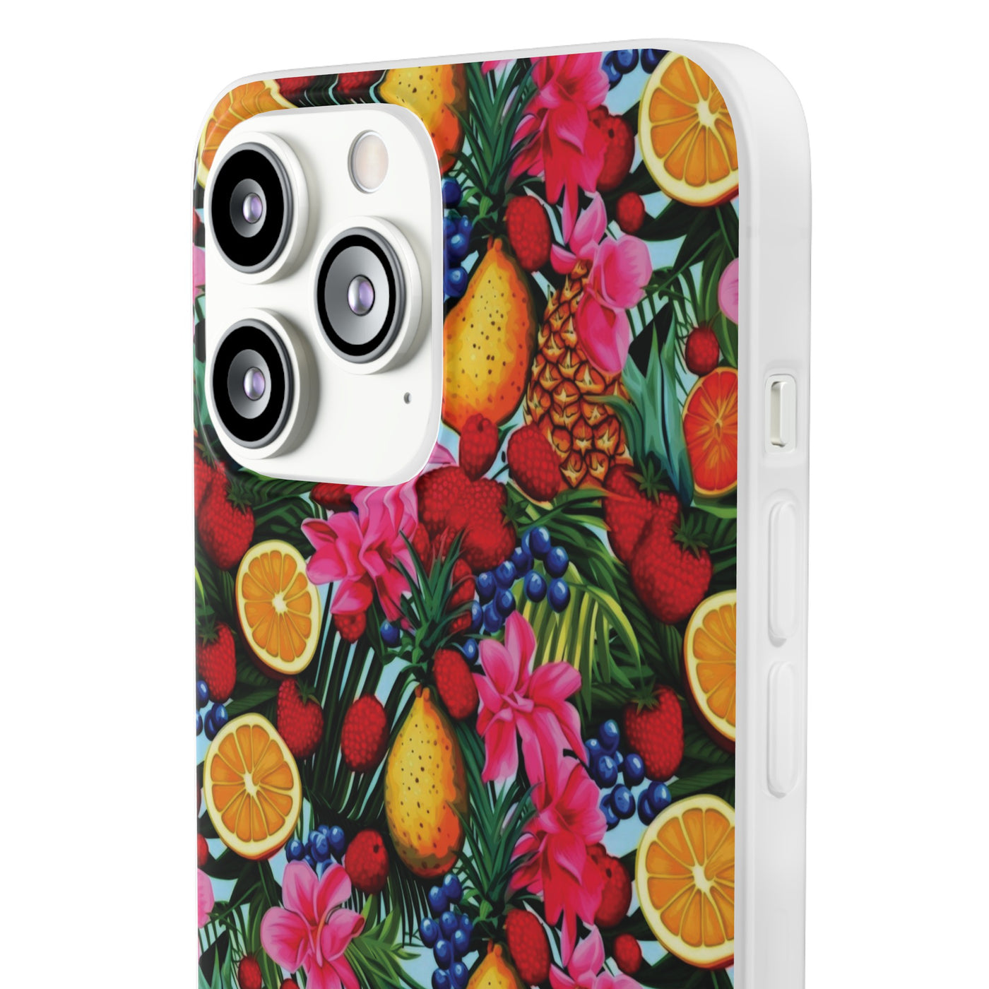 Cute Flexi Phone Cases, For Iphones and Samsung Galaxy Phones, Summer Mixed Fruit, Galaxy S23 Phone Case, Samsung S22 Case, Samsung S21, Iphone 15, Iphone 14, Iphone 13