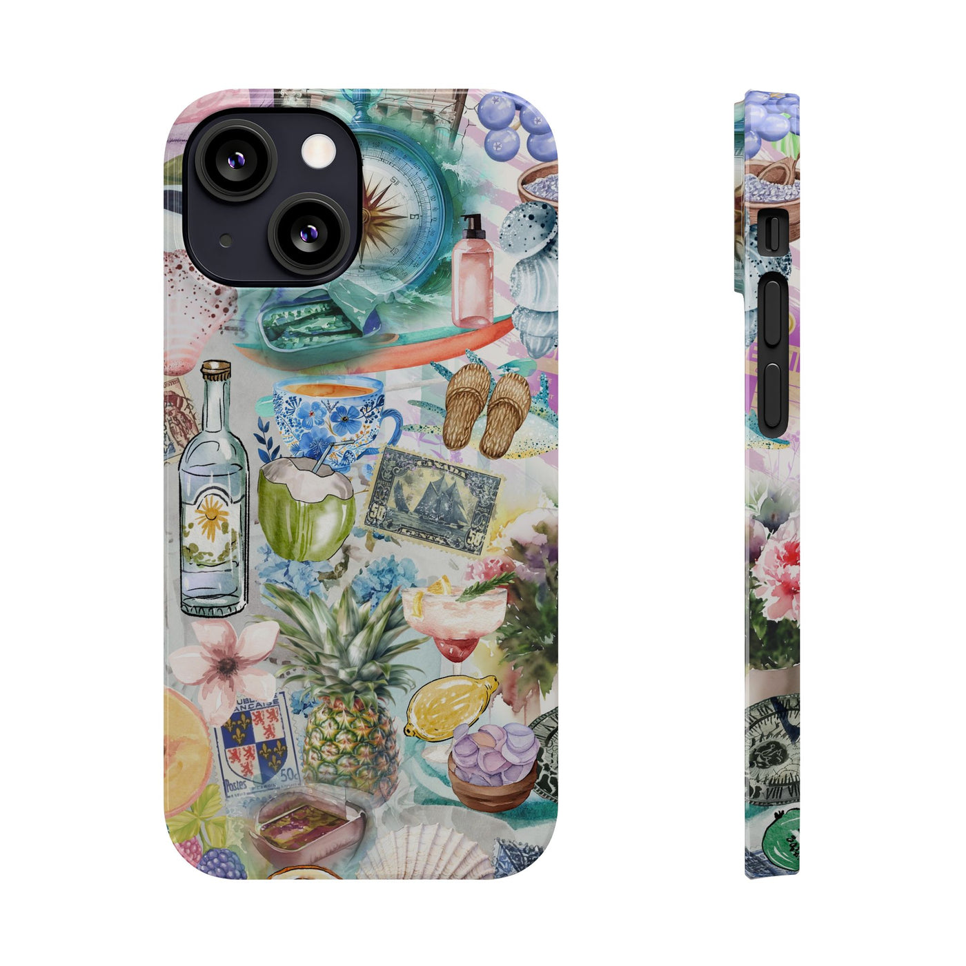 Slim Travel Coquette Collage Slim Cute Phone Cases for Iphone  | iPhone 15 Case | iPhone 15 Pro Max Case, Iphone 14, Iphone 14 Pro Max, Iphone 13