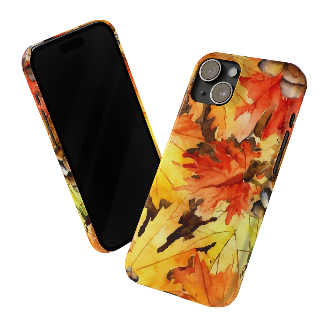 Slim Fall Leaves Slim Cute Phone Cases for Iphone | iPhone 15 Case | iPhone 15 Pro Max Case, Iphone 14, Iphone 14 Pro Max, Iphone 13 - Studio40ParkLane