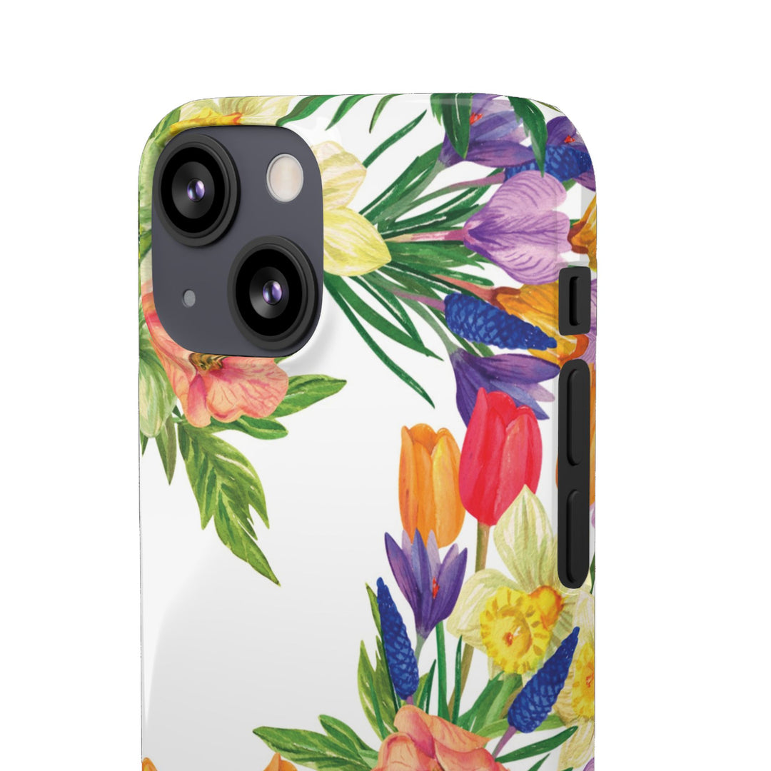 Sleek Snap Spring Summer Flowers Cute Phone Case for iPhone 16 15 14 13 12 11 X Xs Max Xr Pro Plus Samsung Galaxy S24 S23 S22 S21 S20 Ultra