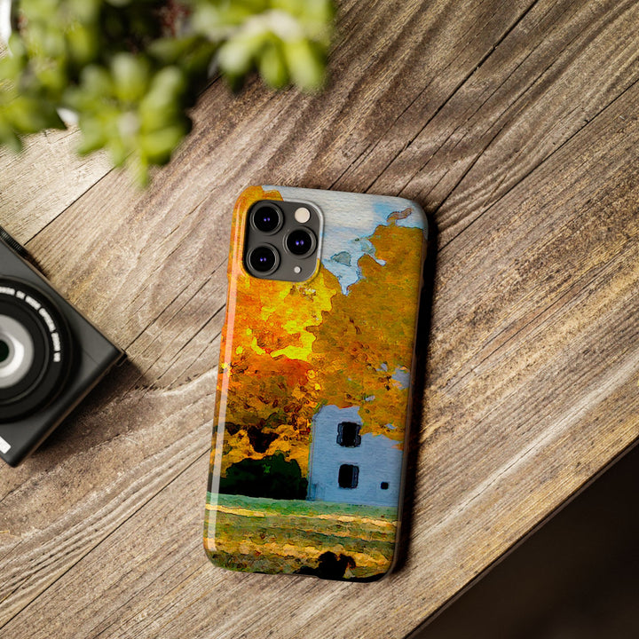 Slim Cute Phone Cases for Iphone - | iPhone 15 Case | iPhone 15 Pro Max Case, Iphone 14 Case, Iphone 14 Pro Max, Iphone 13, New England Fall Leaves - Studio40ParkLane