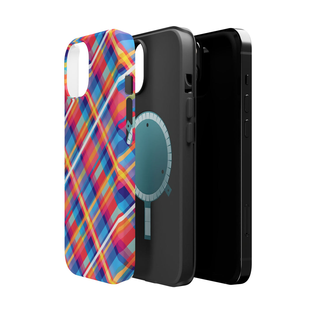 Checkered Plaid Magsafe Gift for Her Cute Phone Case for Iphone, | iPhone 16 | iPhone 15 Pro Max, Iphone 14 Pro Max, 13 12 11 10 9 8 7 - Studio40ParkLane