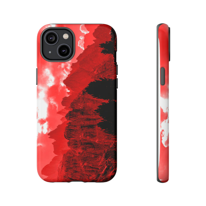 Cute IPhone Case | iPhone 15 Case | iPhone 15 Pro Max Case, Iphone 14 Case, Iphone 14 Pro Max Case IPhone Case for Art Lovers - Red Mountains - Studio40ParkLane
