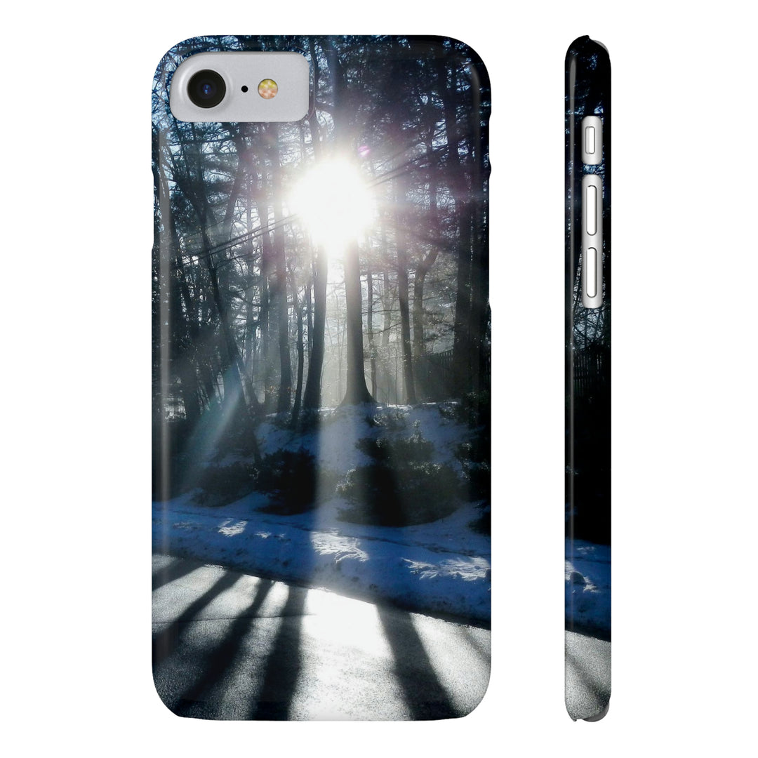 Slim Cute Phone Cases for Iphones - | iPhone 15 Case | iPhone 15 Pro Max Case, Iphone 14 Case, Iphone 14 Pro Max, Iphone 13, Winter Morning Sun - Studio40ParkLane