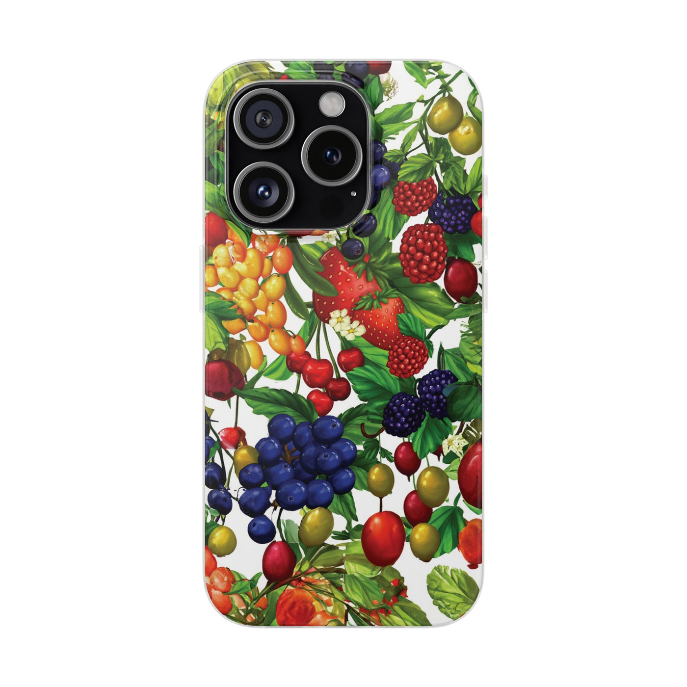 Cute Flexi Phone Cases, For Samsung Galaxy and Iphone, Summer Mixed Fruit, Galaxy S23 Phone Case, Samsung S22 Case, Samsung S21, Iphone 15, Iphone 14, Iphone 13