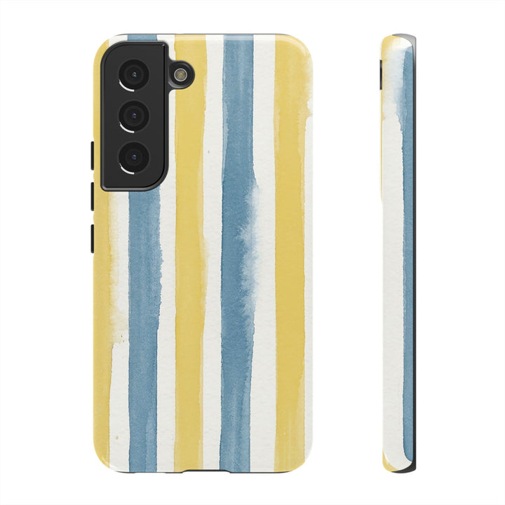 Tough Cute Yellow Stripes Phone Case, for IPhone 17 Pro Max | Iphone 17 Air, Iphone 16, IPhone 15, 14 13 12, Samsung Galaxy S26, S25, S24, S23 - Studio40ParkLane