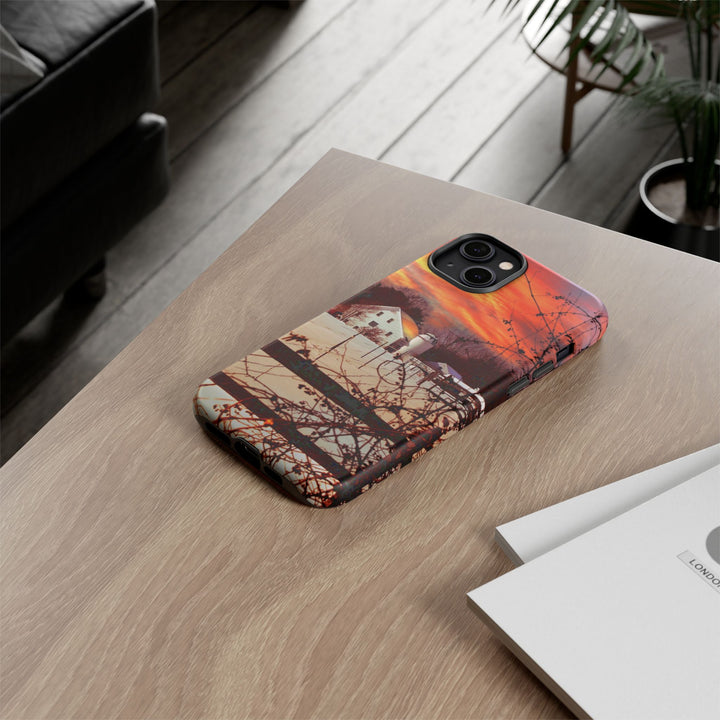 Impact Resistant, Winter Sunset Cute Phone Cases for Samsung S24, S23, S22, S21, IPhone 15 pro Iphone 14 pro Iphone 13 IPhone 12 Iphone 11 - Studio40ParkLane