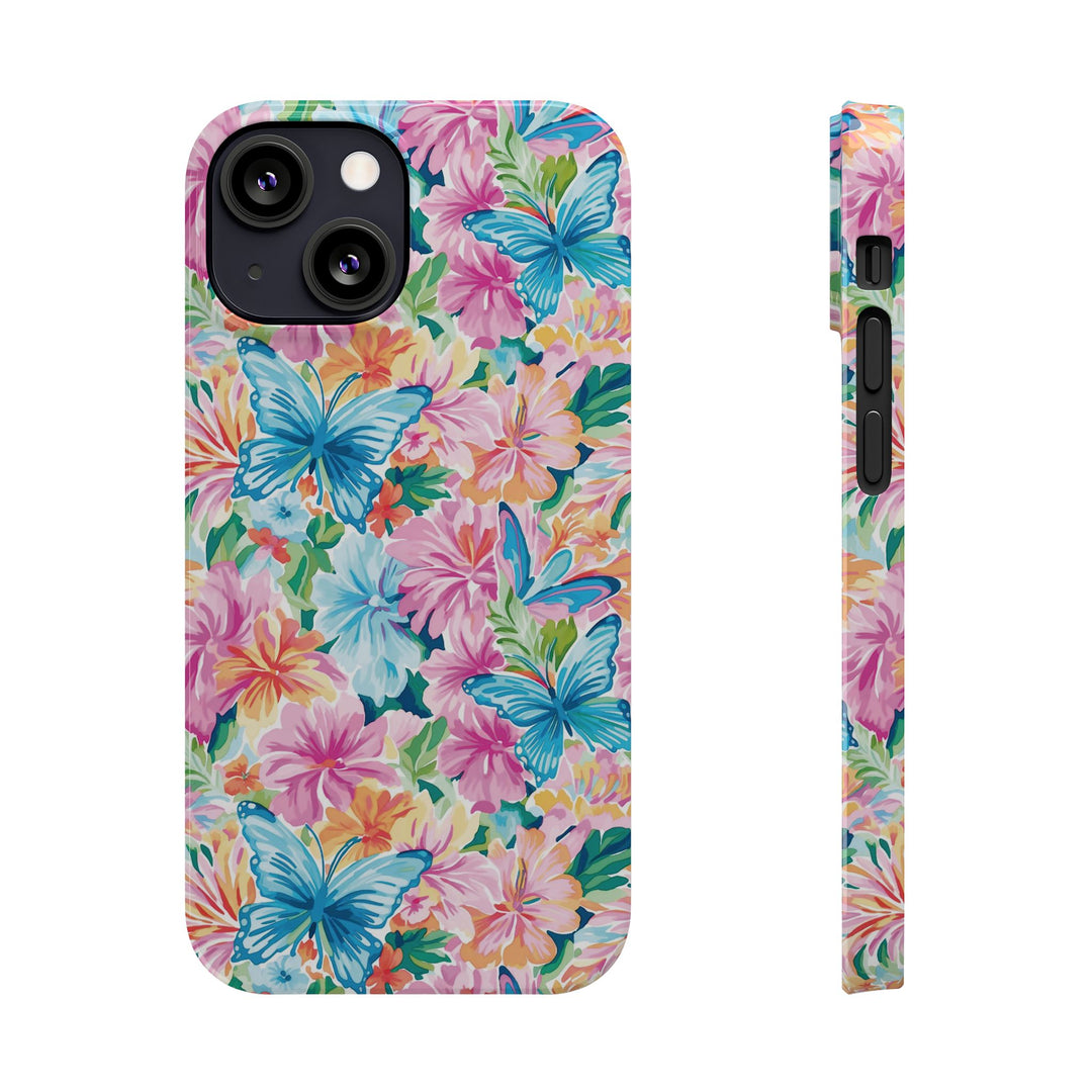 Slim Butterflies Flowers Gift for Her Cute Phone Cases for Iphone 16 Pro Max | iPhone 15 Case | iPhone 15 Pro Max Case, Iphone 14, 13, 12, 11, 10, 8, 7 - Studio40ParkLane