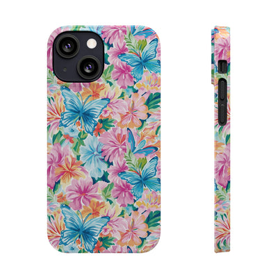 Slim Butterflies Flowers Gift for Her Cute Phone Cases for Iphone 16 Pro Max | iPhone 15 Case | iPhone 15 Pro Max Case, Iphone 14, 13, 12, 11, 10, 8, 7