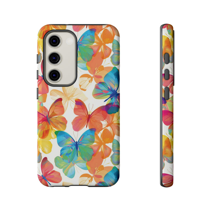 Cute Samsung Case | Cool Iphone Case | Summer Bright Butterflies, Samsung S24, S23, S22, S21, IPhone 15 Case | Iphone 14 Case, Iphone 13 Case - Studio40ParkLane